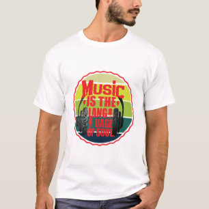 T-shirt la musique est le langage de l'âme