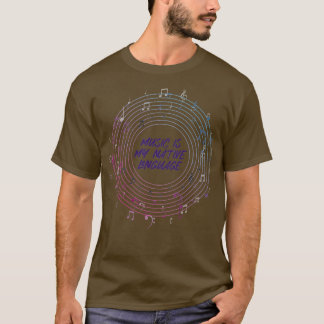 T-shirt La musique est ma langue maternelle