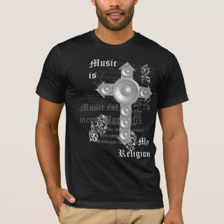 T-shirt La musique est ma religion (blanche)