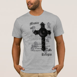 T-shirt La musique est ma religion (le noir)
