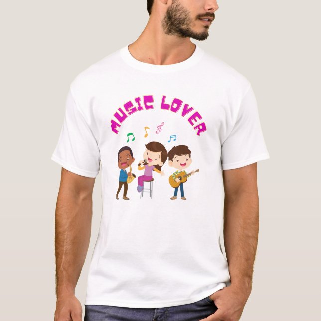 T-shirt La musique est ma superpuissance (Devant)