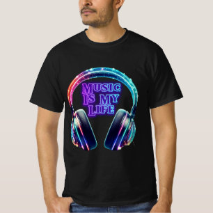 T-shirt la musique est ma vie