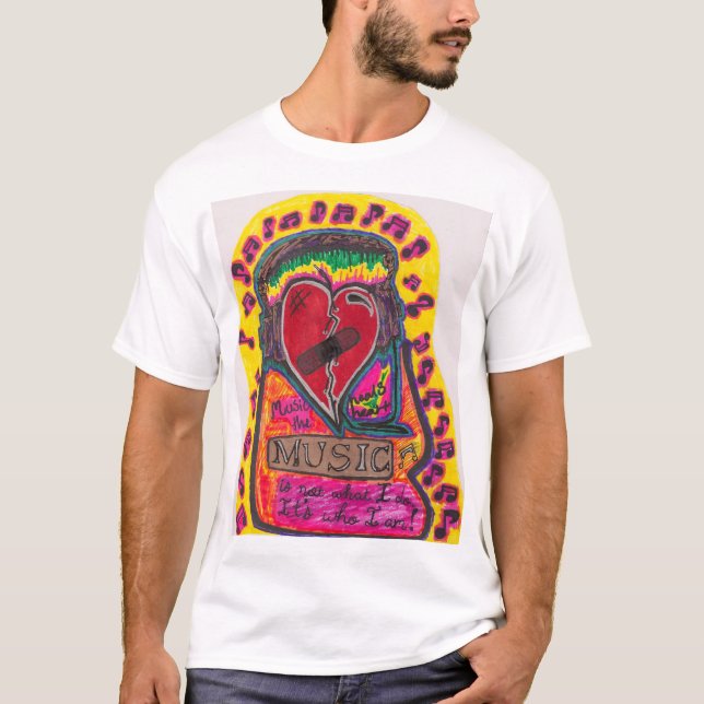 T-shirt La musique guérit le coeur (Devant)