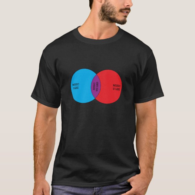 T-shirt La musique I aiment (Devant)