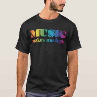 T-shirt La musique me rend grand rétro