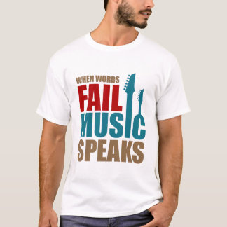 T-shirt La musique parle typo