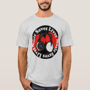 T-shirt La musique sauve les vies