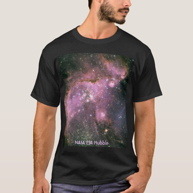 T-shirt La NASA/petit nuage de Magellanic/NG346 (Devant)