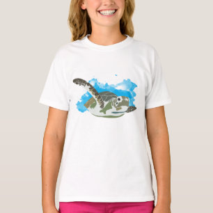 T-shirt La natation des tortues de mer