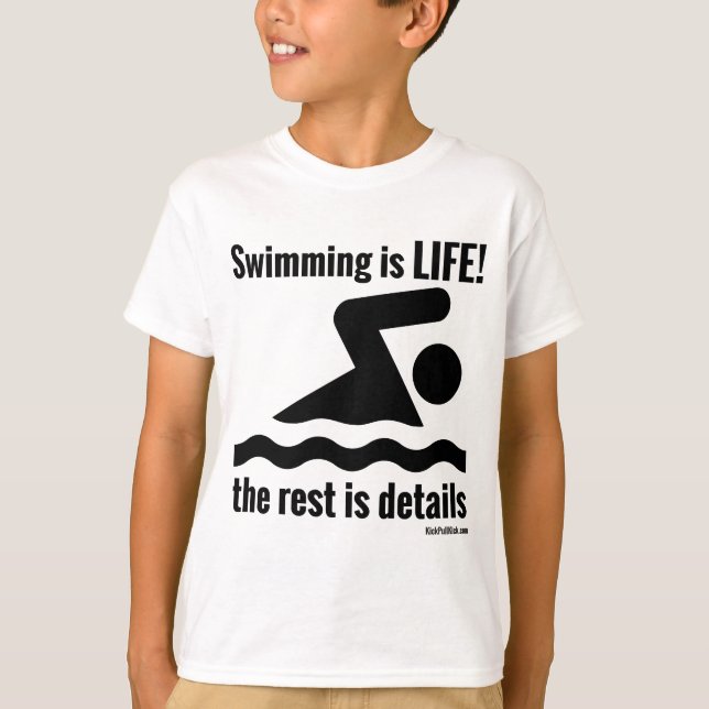 T-shirt La natation est la VIE ! (Devant)