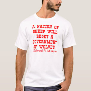 T-shirt La nation des moutons engendrent le gouvernement
