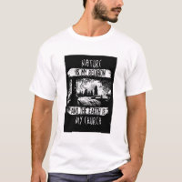 La Nature Blanche Est Ma Religion Graphique Tee