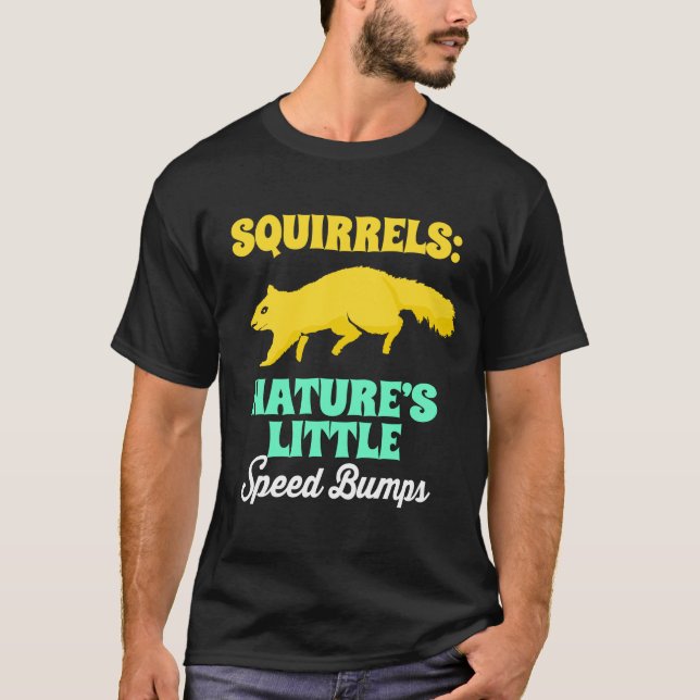 T-shirt La nature des écureuils La petite vitesse s'empare (Devant)