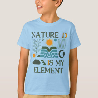 T-shirt La nature est mon élément Graphique minimaliste bo
