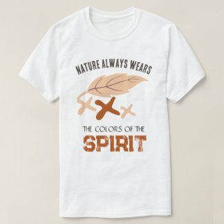 T-shirt "La nature porte toujours" une feuille