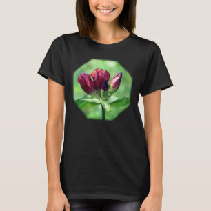 T-shirt La nature rouge des fleurs de Gentin