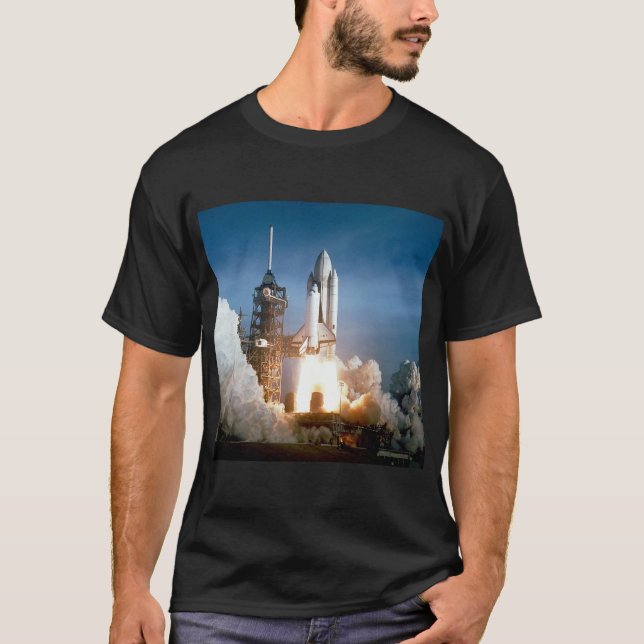 T-shirt La navette spatiale Colombie souffle (Devant)