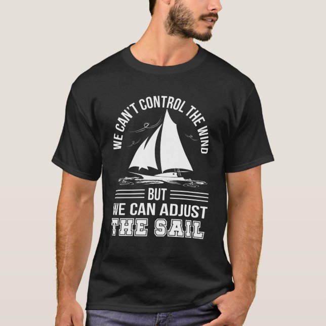 T-shirt La navigation du vent biseauté de contrôle peut (Devant)