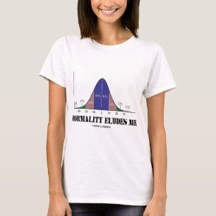 T-shirt La Normalité M'Écoute (Humour Statistique)