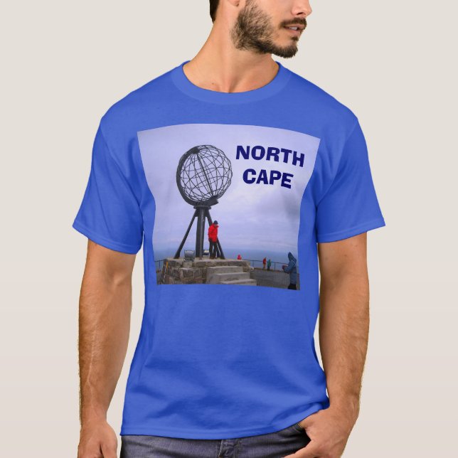 T-shirt La Norvège, cap du nord, globe (Devant)