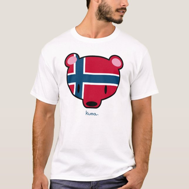 T-shirt La Norvège kuma-chan (Devant)