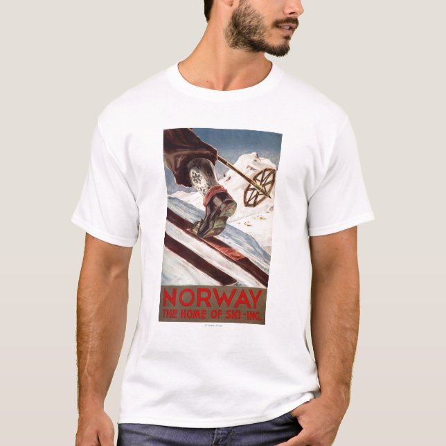 T-shirt La Norvège - la maison du ski (Devant)
