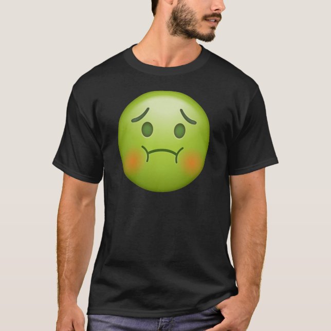 T-shirt La note en difficulté Emoji font face (Devant)