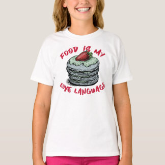 T-shirt La nourriture est ma langue d'amour