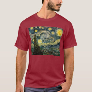 T-shirt La nuit étoilée de Vincent van Gogh (1889)