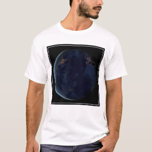 T-shirt La nuit, lumière de la ville terrestre
