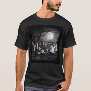 T-shirt La nuit sur le cimetière - Angel avec Diable