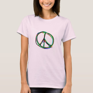 T-shirt La paix dans toutes les couleurs