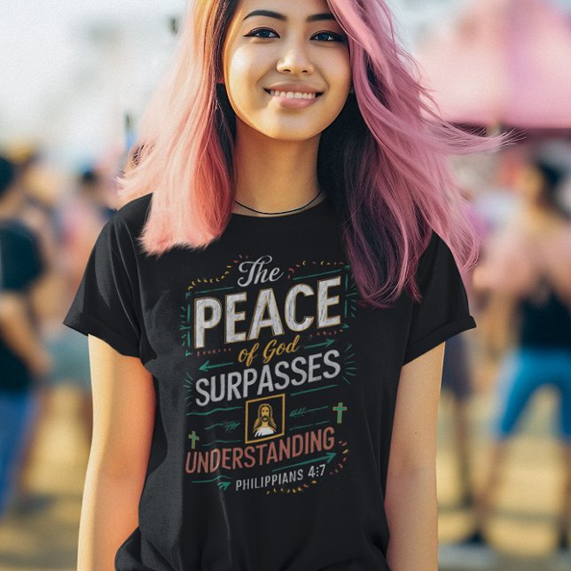 T-shirt La paix de Dieu dépasse la compréhension. (Créateur téléchargé)