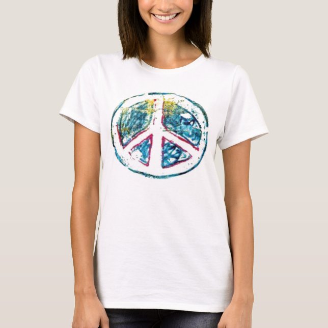 T-shirt La paix en rose (Devant)