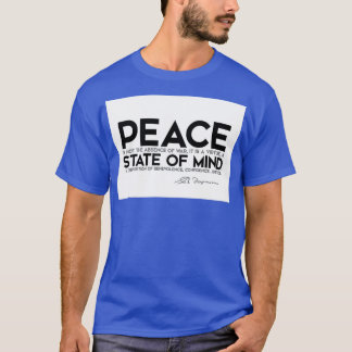 T-shirt la paix est une vertu un état d'esprit spinoza 1
