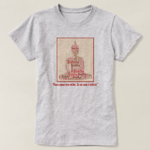 T-shirt LA PAIX VIENT DE L'INTÉRIEUR DU Bouddha