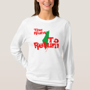 T-shirt La Palestine : La droite de retourner