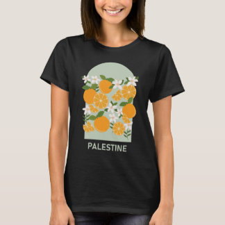 T-shirt La Palestine orne un design coloré vibrant