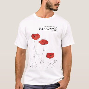 T-shirt La Palestine s'oppose à un design minimaliste mode