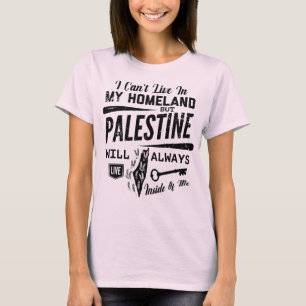 T-shirt La Palestine vivra toujours à l'intérieur de Me-