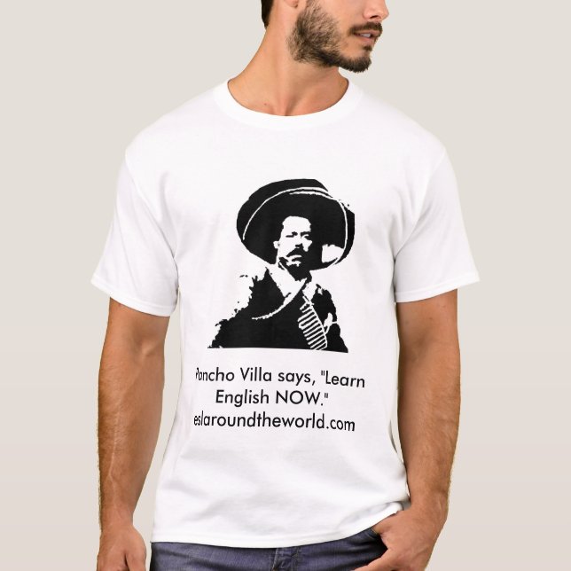 T-shirt la pancho-villa-image, Pancho Villa indique, (Devant)