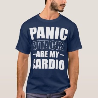 T-shirt La panique attaque cardio avec la maladie mentale 
