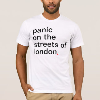 T-shirt La panique des hommes sur les rues de Londres