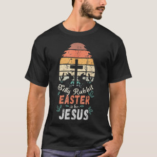 T-shirt La Pâque De Lapin Silencieux Est Pour JésusReligie