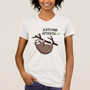 T-shirt La paresse indique le mode de paresse de   activé