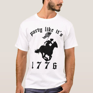 T-shirt La partie comme elle est 1776 - noir