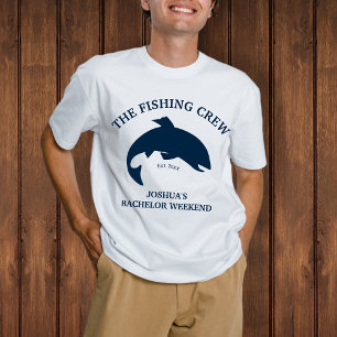 T-shirt La Partie de Bachelor Pêche par l'équipage