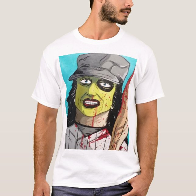 T-shirt La pâte lisse de fureurs de base-ball d'avance et (Devant)