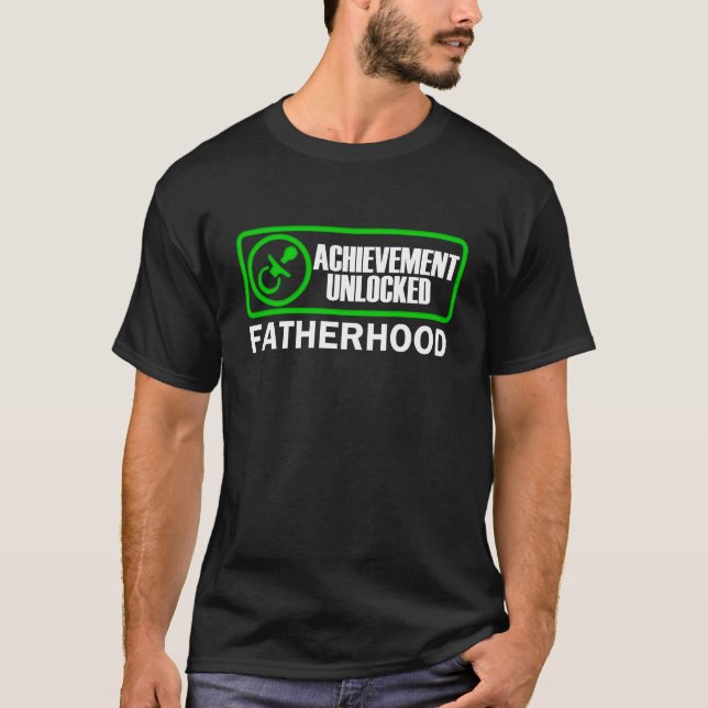T-shirt La paternité, accomplissement a ouvert le papa (Devant)