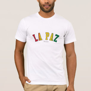 T-shirt La Paz dans des couleurs de drapeau national de la